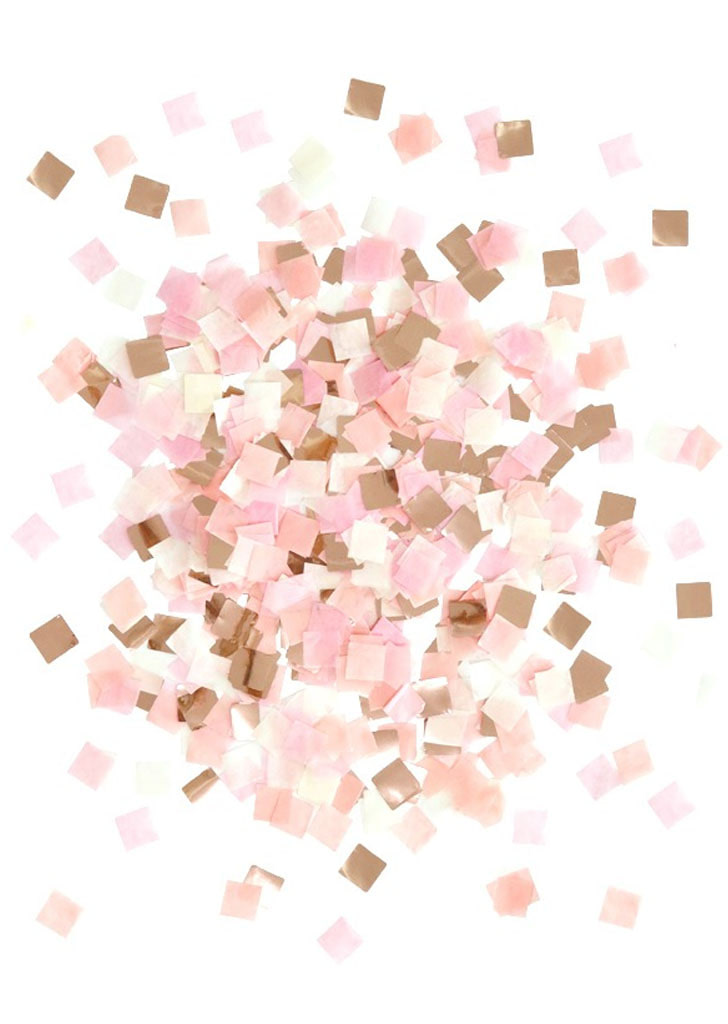 Rosegold Mix Square Party Confetti (30g)