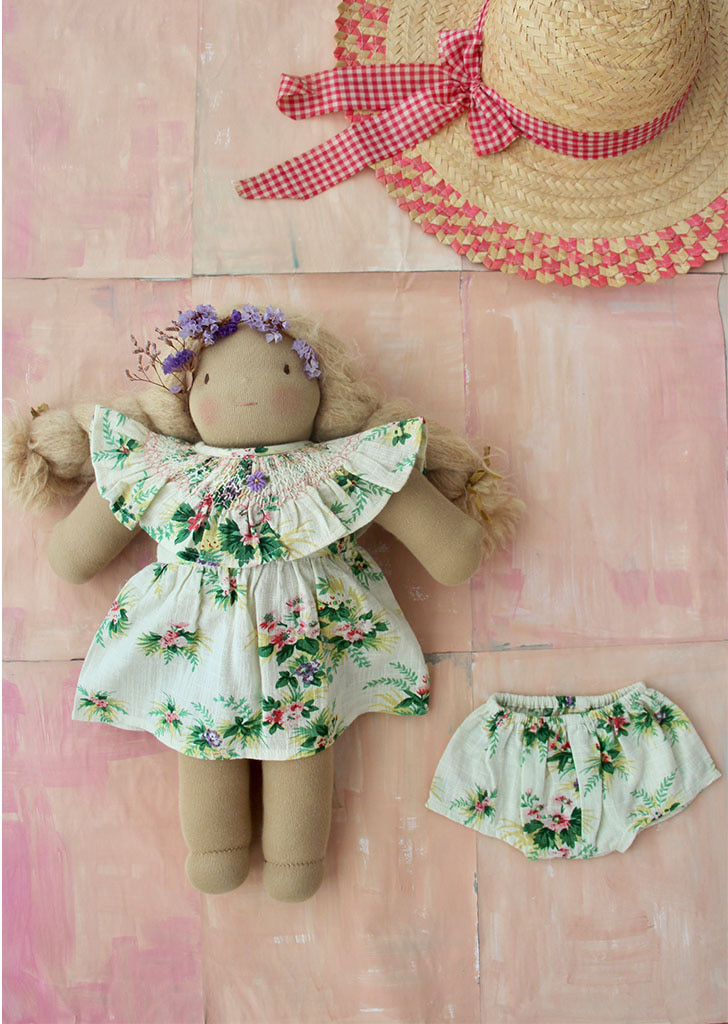 Doll Dress with Panty - Tropical print #S22ADLTF
