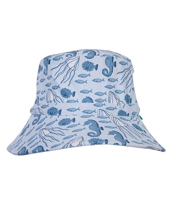 Sea Creatures Swim Bucket Hat - Blue