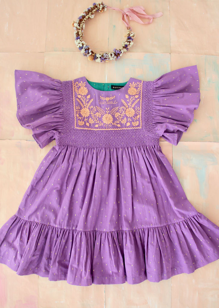 New Rosalie Dress - Purple #S22RODV ★ONLY 10Y★