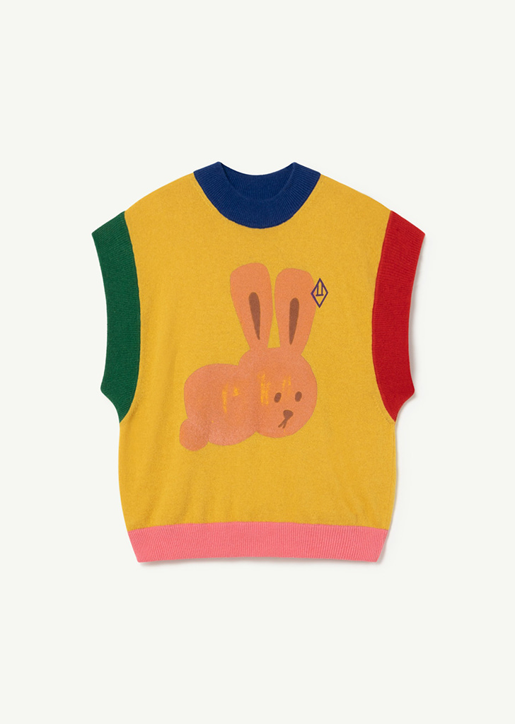 Parrot Kids Vest - Yellow &amp; Pink Rabbit_099_EM ★ONLY 8Y★