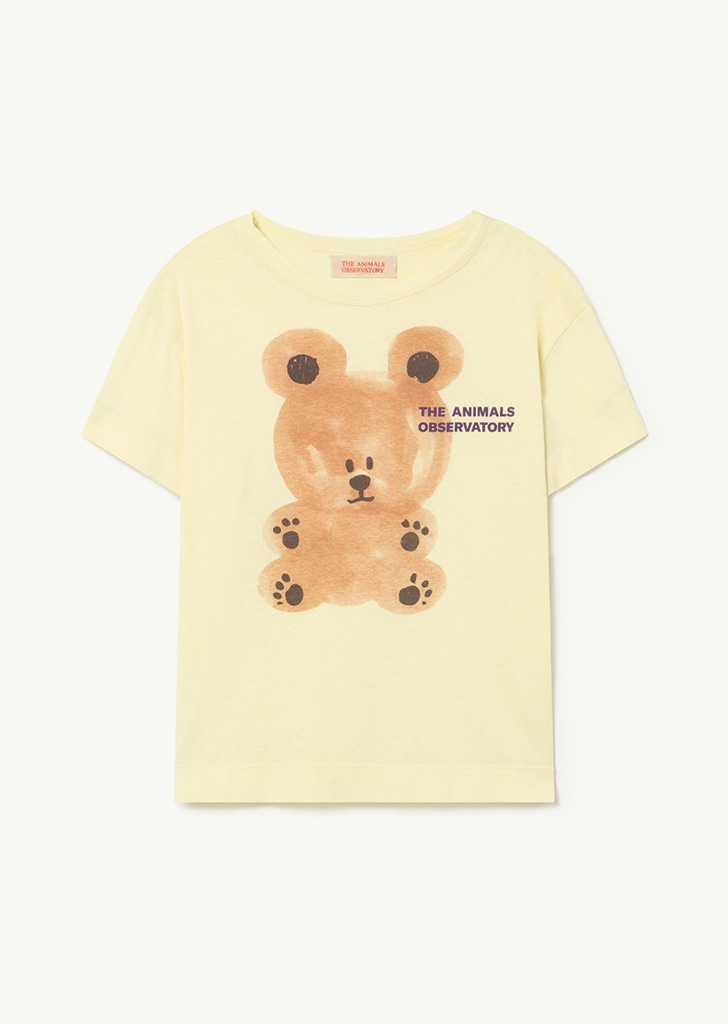 Rooster Kids T_Shirt - Yellow &amp; Pink Bear_081_EL