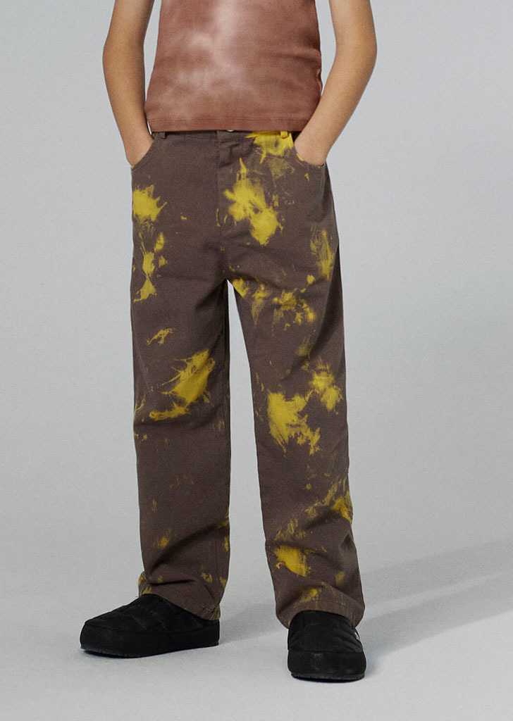 Brown Painted Trousers #TC-AW22-55