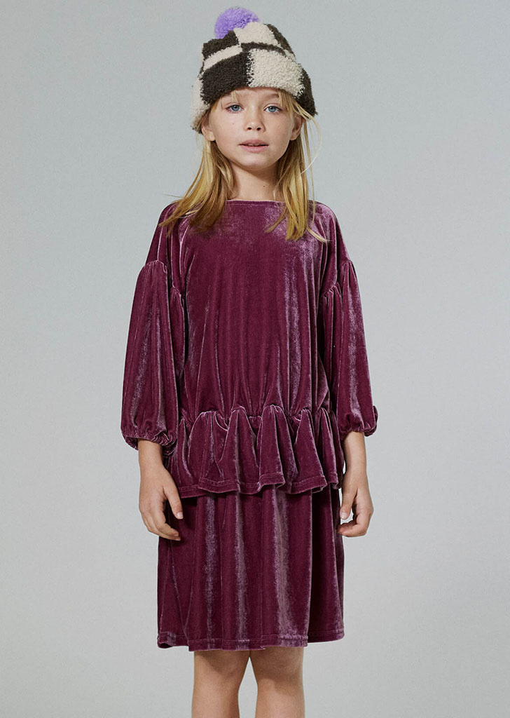 Purple Velvet Dress #TC-AW22-73