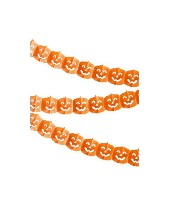 Halloween Pumpkin Garland - Orange (3m)