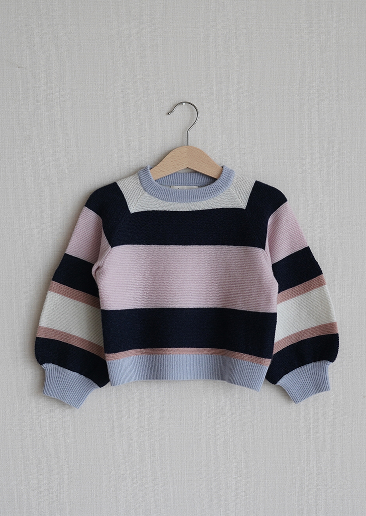 MKDF :: Striped Sweater - Pinkish Purple