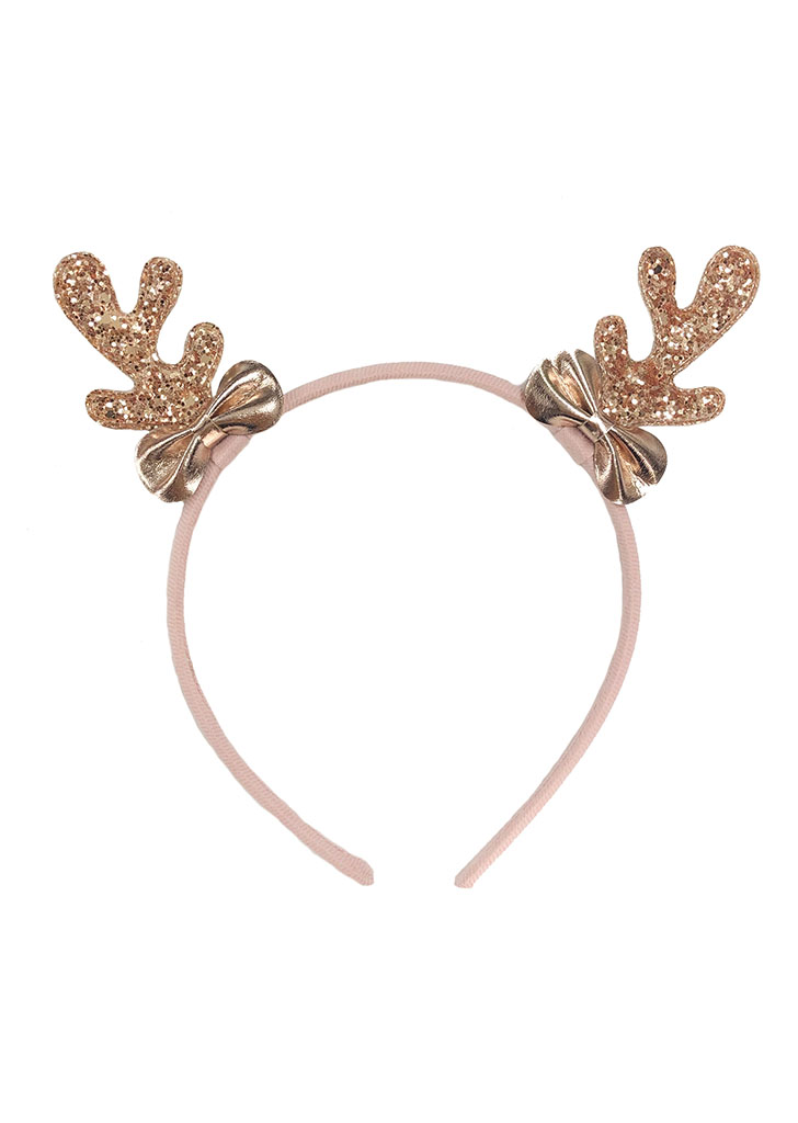 Rockahula:: Rose Gold Reindeer Headband