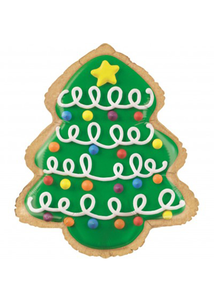 [Grabo] Christmastree Cookie Ballon (25in)