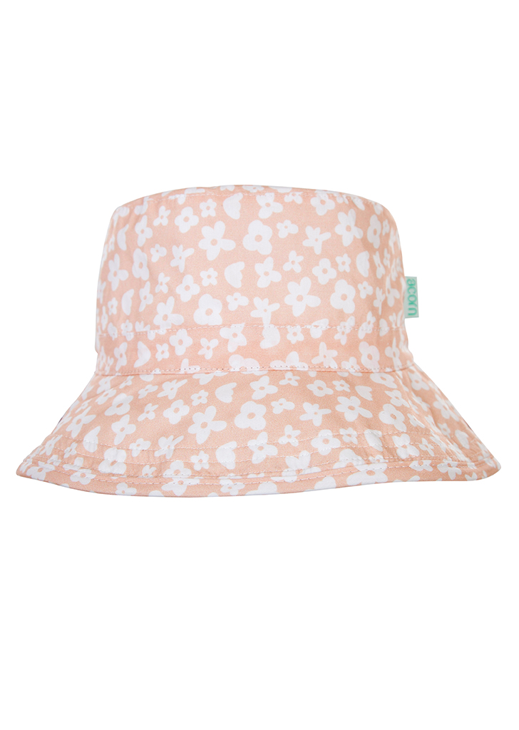 Acorn ::  Camille Bucket Hat - Pink and White