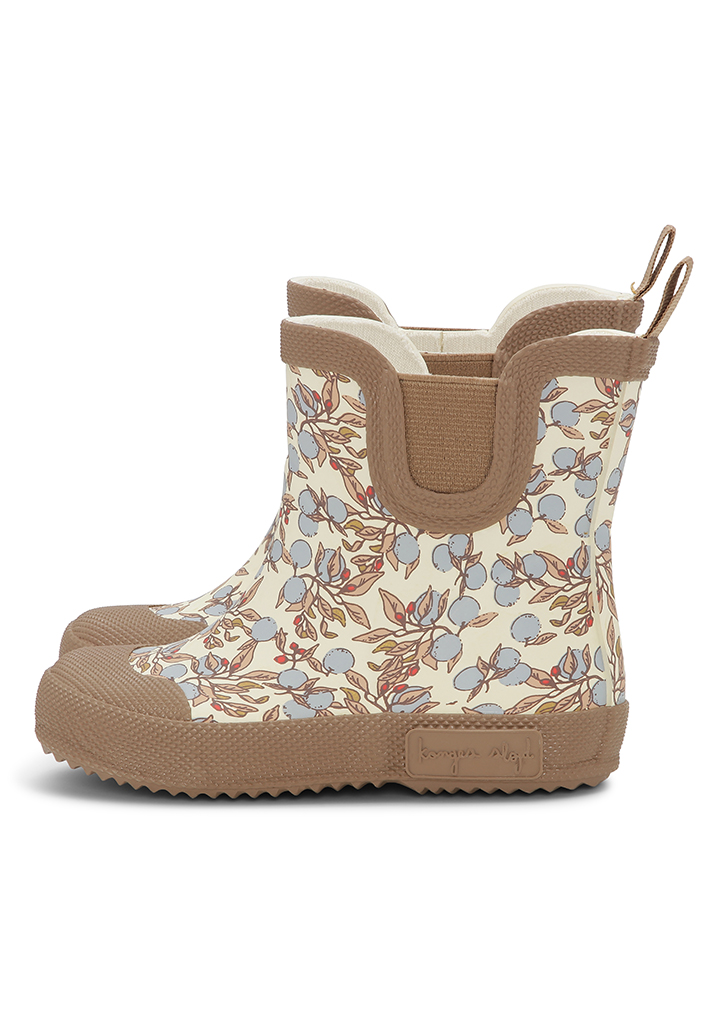 Konges :: Welly Rubber Boots Print - Orangery Blue