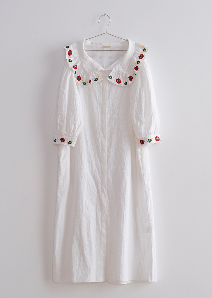 FKS23-029 :: Flowers White Dress(Women)