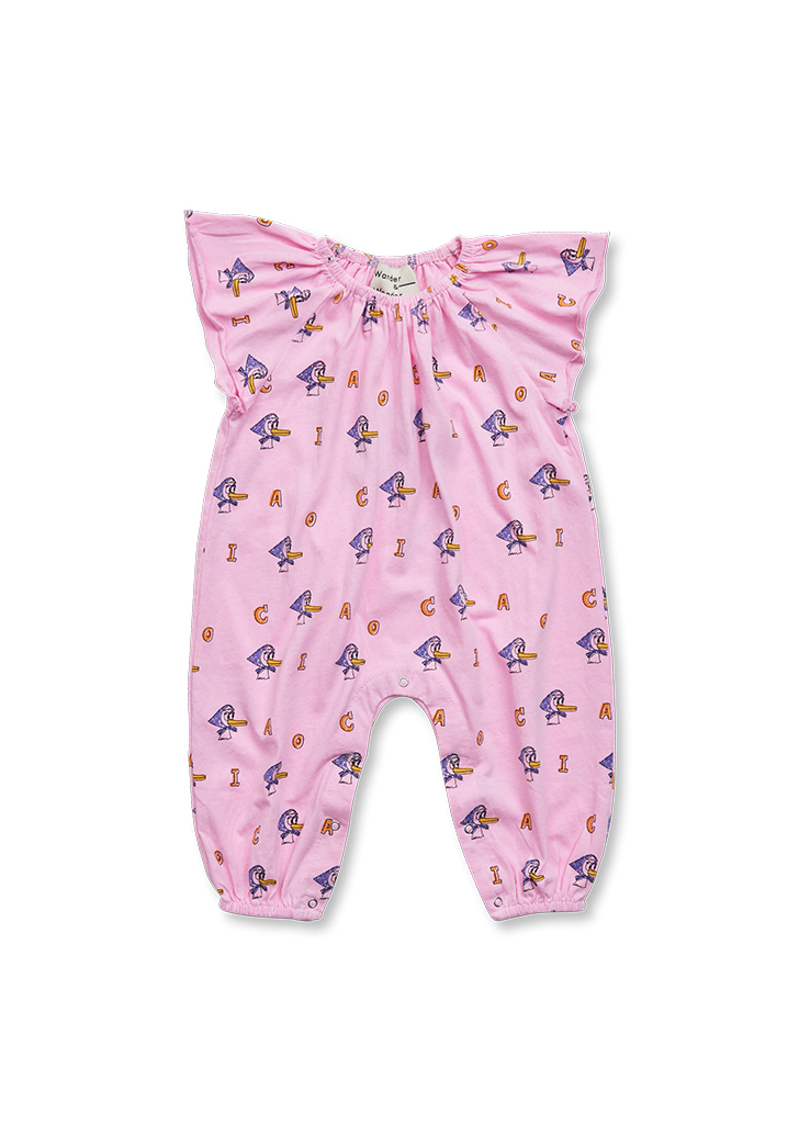 W&amp;W :: Peasant Romper - Candy Duck ★ONLY 12-18M★