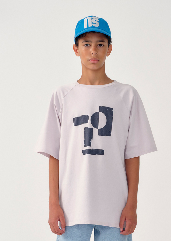 MS031 :: Oversized Tee - Lilac Marble