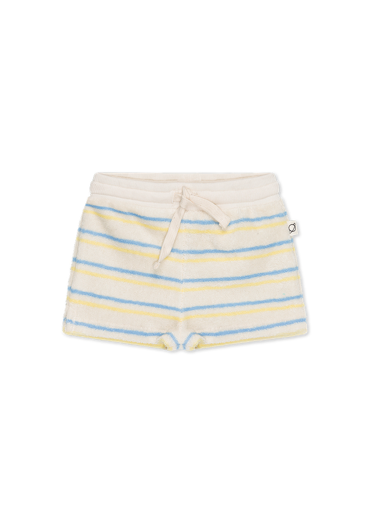 MLC:: Toweling Stripe Baby Shorts - Blue/Yellow