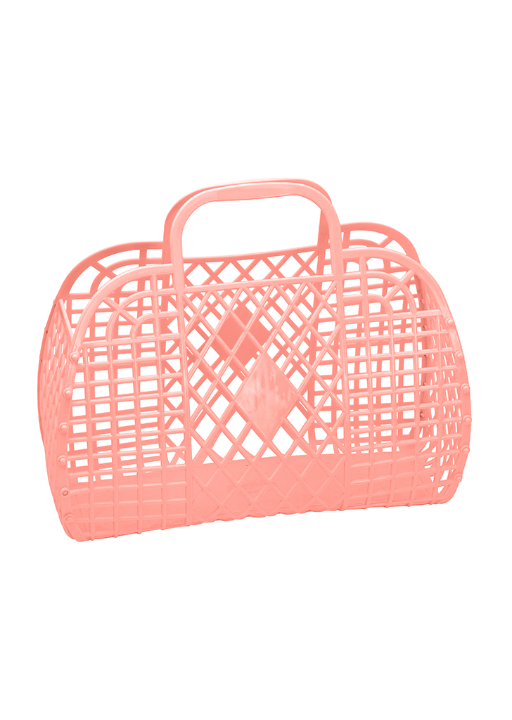 Retro Basket  Large - Peach (SJRBLPE )
