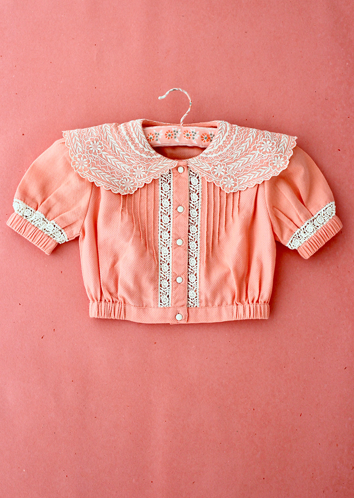 Crop Shirt - Pink Pique #N47