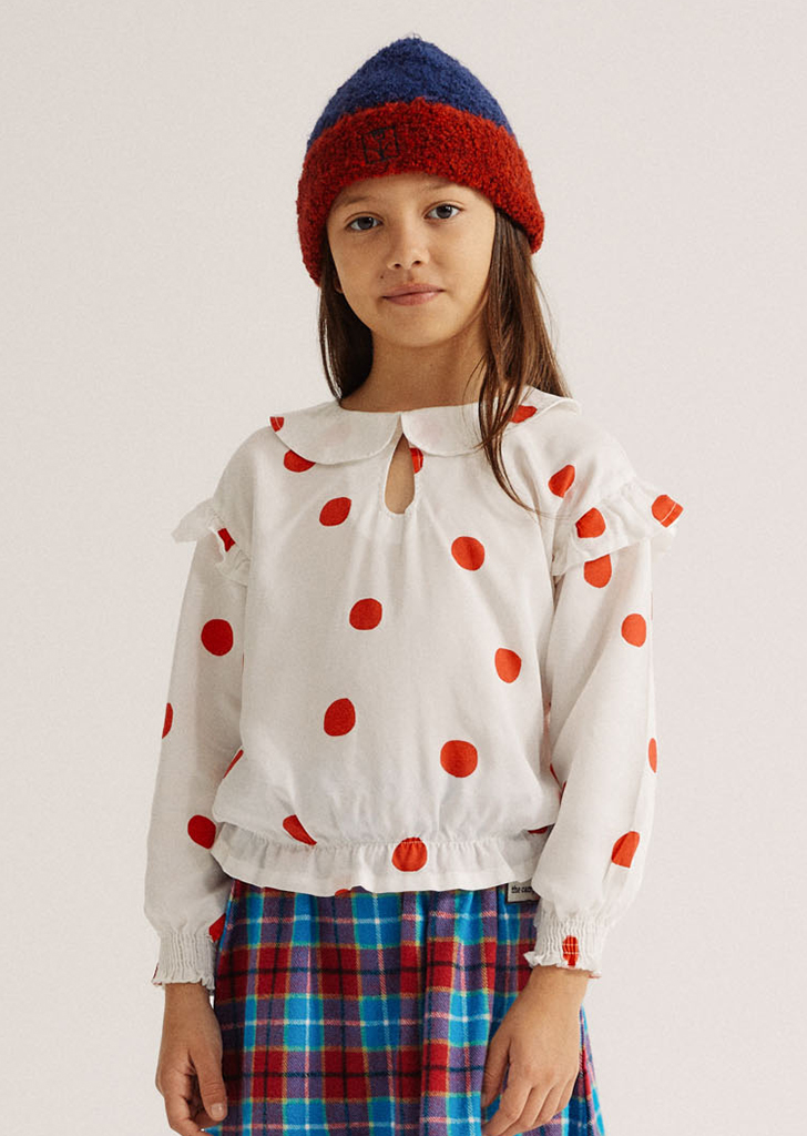 Campa:: Red Dots Long Sleeves Blouse #AW23-18