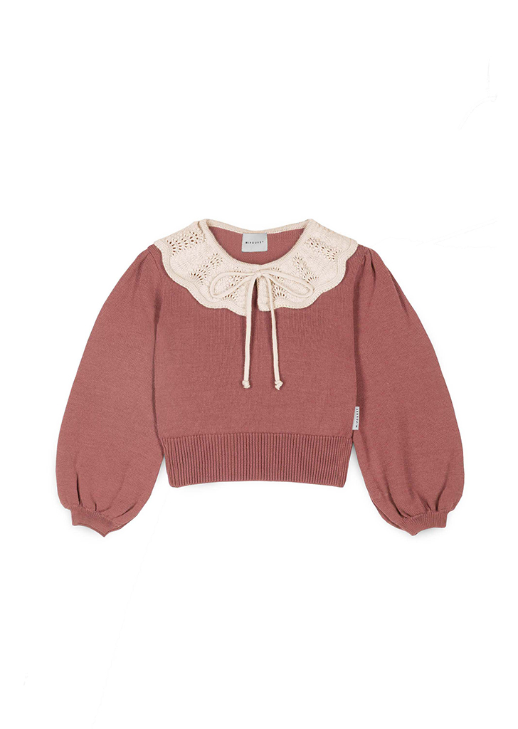 Mip:: Gala Collared Sweater - Pink