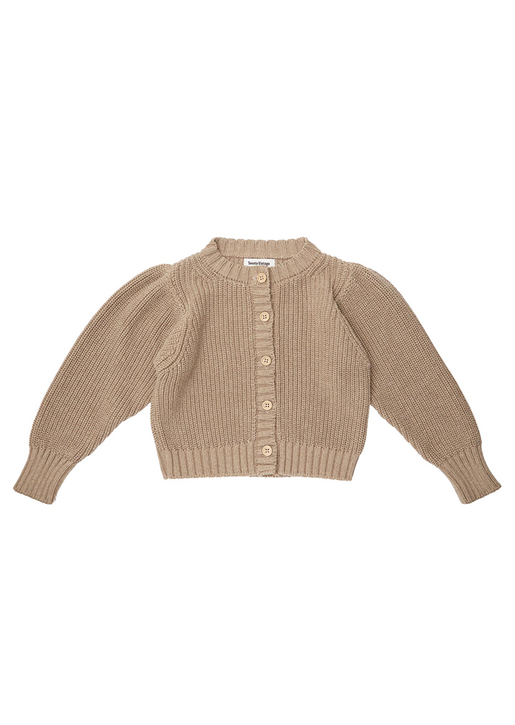 Basic Pearl Knit Jacket - Brown #W60423