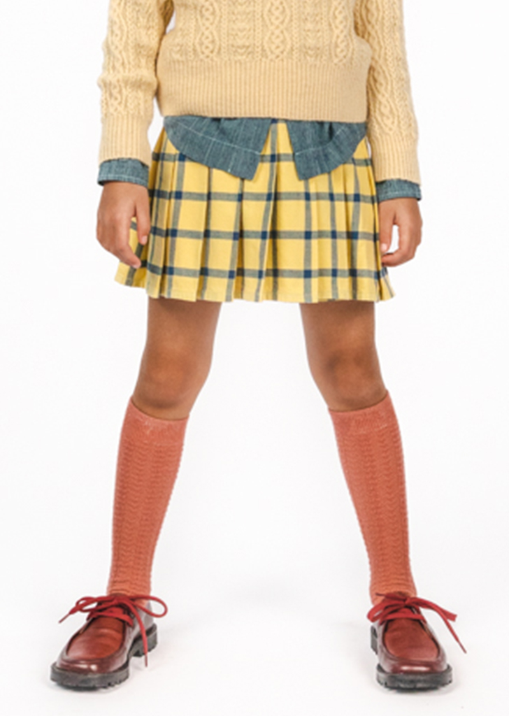 Morley :: Taven Pleated Short Skirt - Vanilla ★ONLY 6Y★