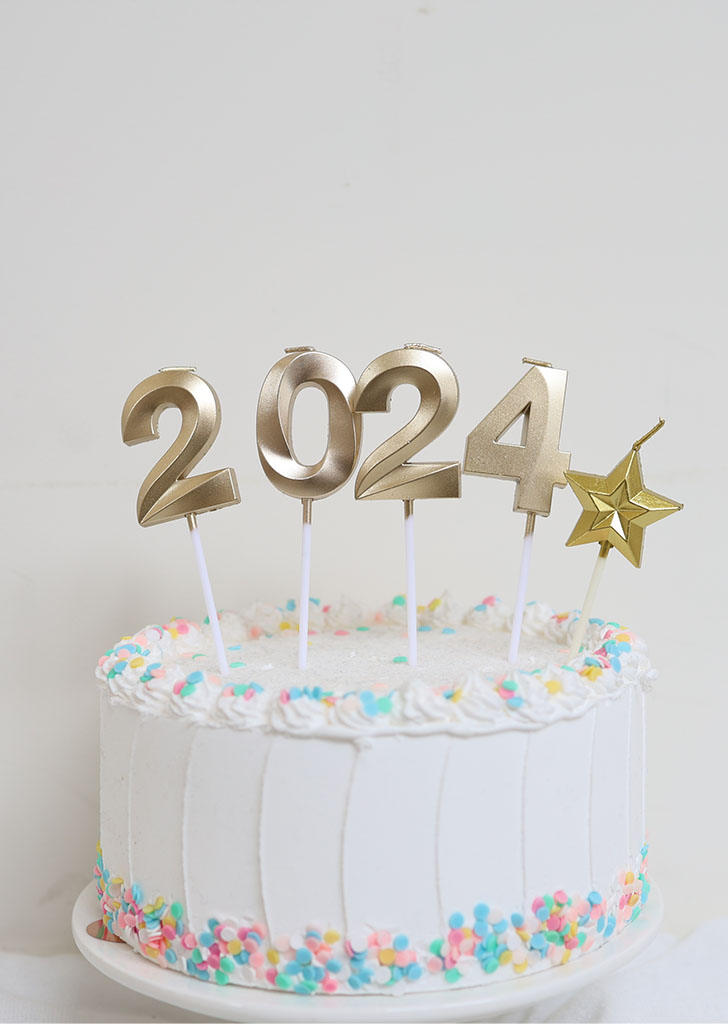 2024  Happy New Year Party Candle / 2024년 초세트