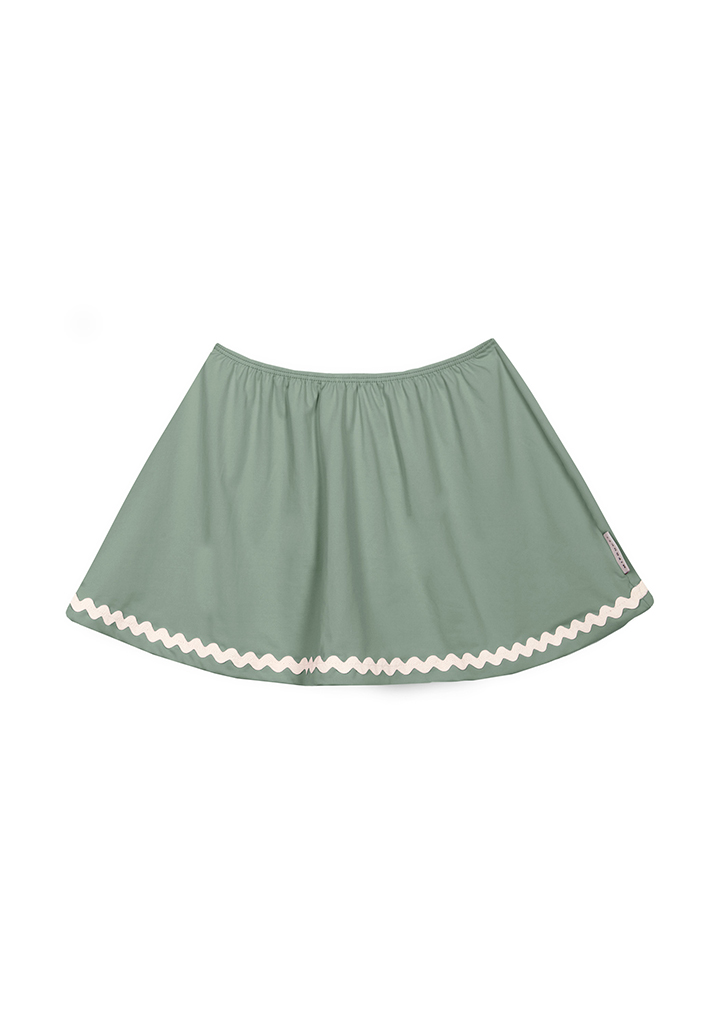 Mip :: Pauline Swimming Skirt - Ecru/Musgo Green