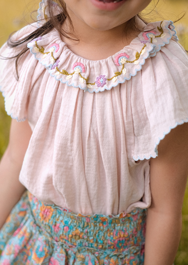 Blouse Antoinette - Blush ★ONLY 8Y★
