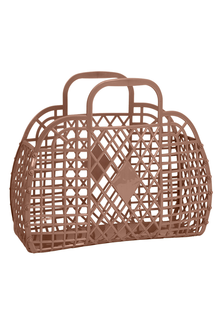Retro Basket  Large - Mocha (SJRBLMO)