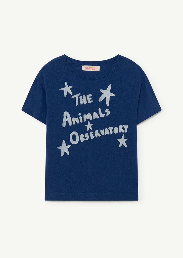 Rooster Kids T-Shirt - Blue &amp; White The Animals Stars_276_HN
