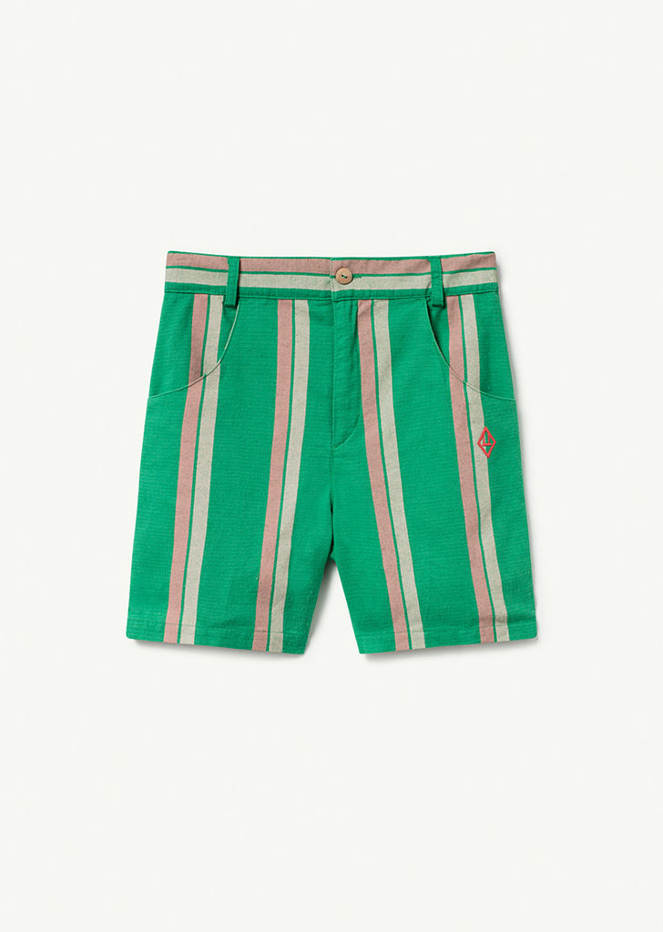 Pig Kids Pants - Green Stripes_255_AA