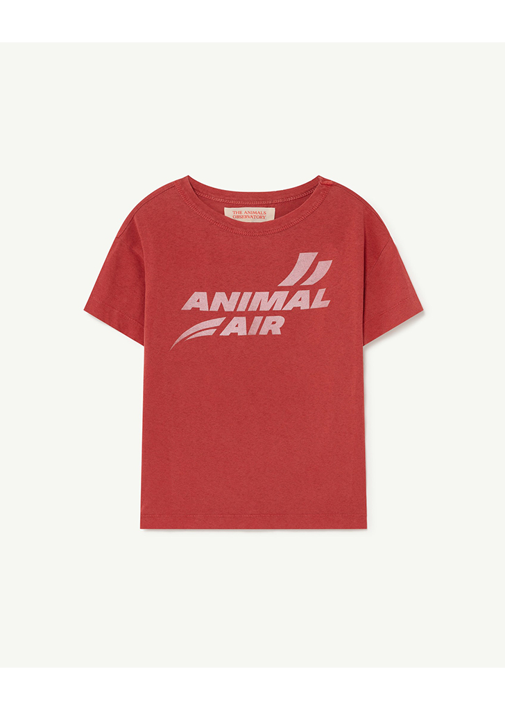 Rooster Kids T-Shirt - Maroon Animal Air_252_BE
