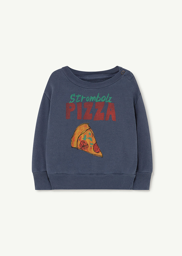 Bear Baby Sweatshirt - Navy Pizza_161_BN ★LAST ONE★