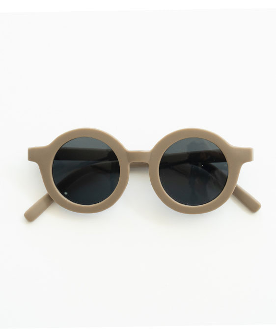 Original Round Sustainable Sunglasses - Stone (Kids)