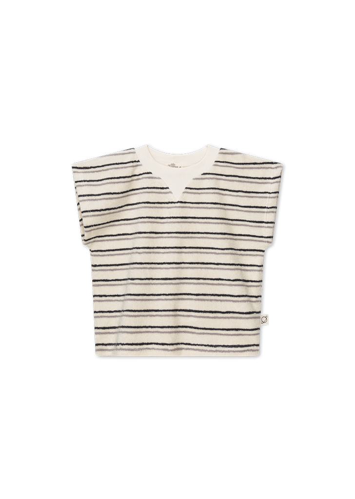 MLC:: Toweling Stripe T-Shirt - Grey- Anthracite