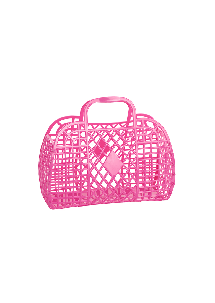 Retro Basket Small - Berry Pink (SJRBSBEP )