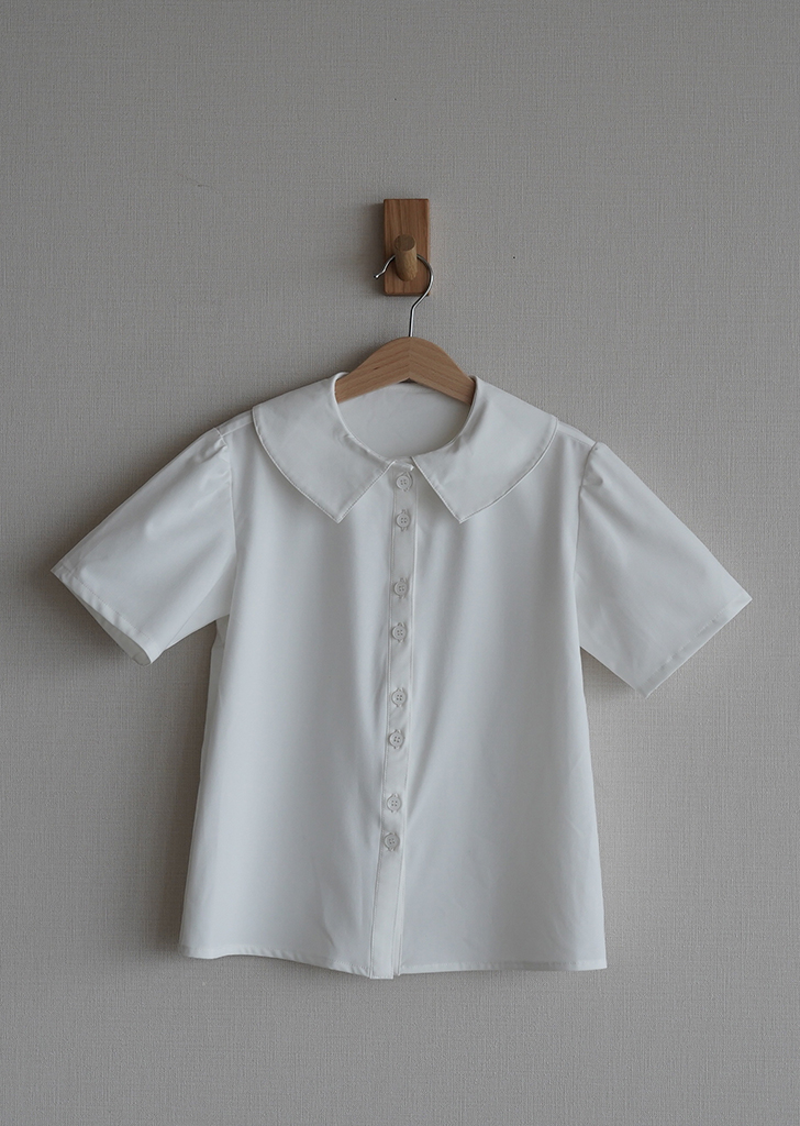 MKDF:: Doll Collar Shirt - White