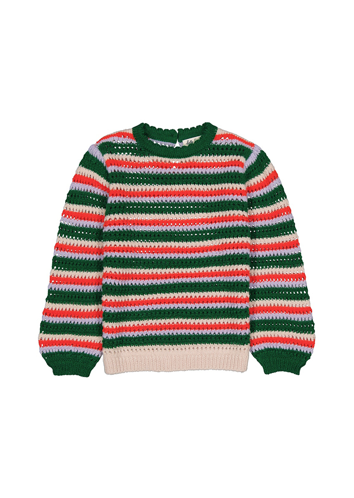HS:: Cleophee Knit Sweater - Stripes Ajoure