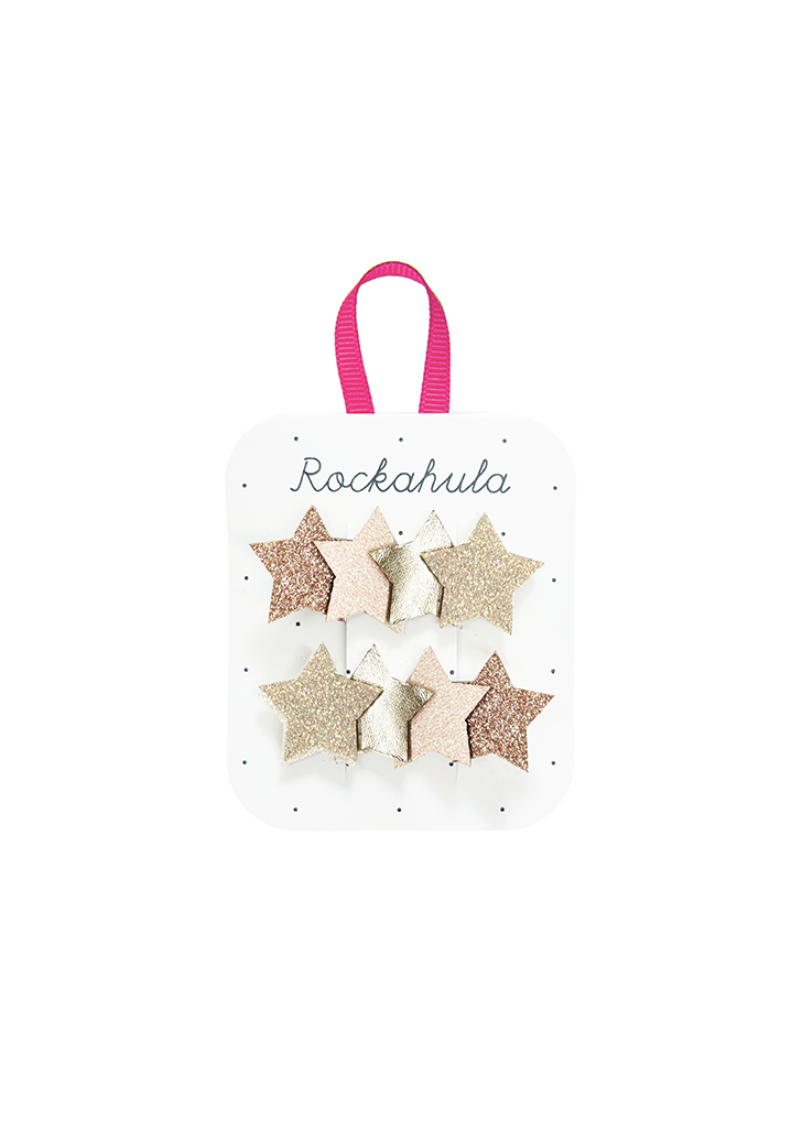 Rockahula :: Frosted Shimmer Star Clips