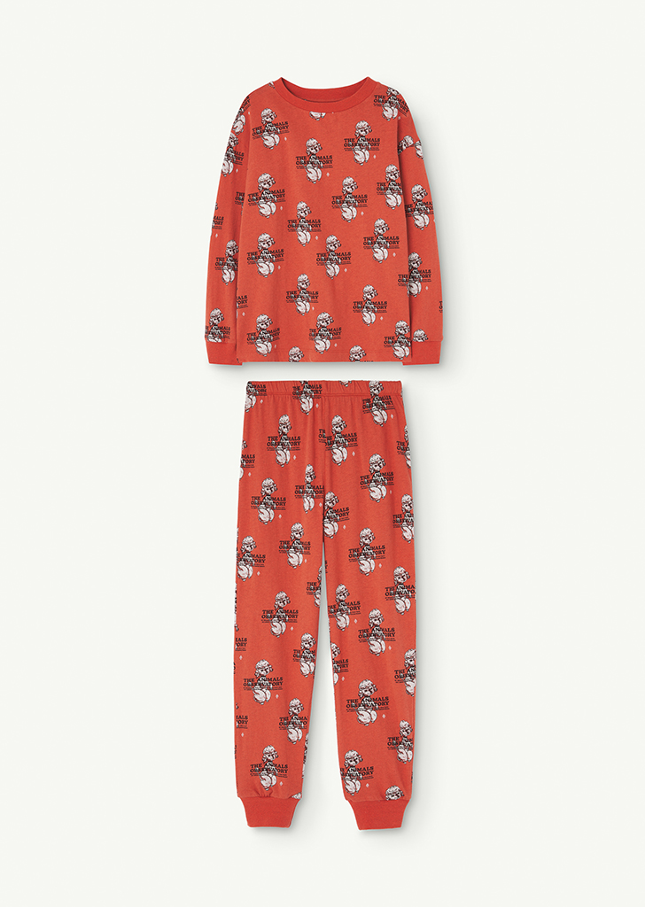 Llama Kids Pijamas Red_251_FI