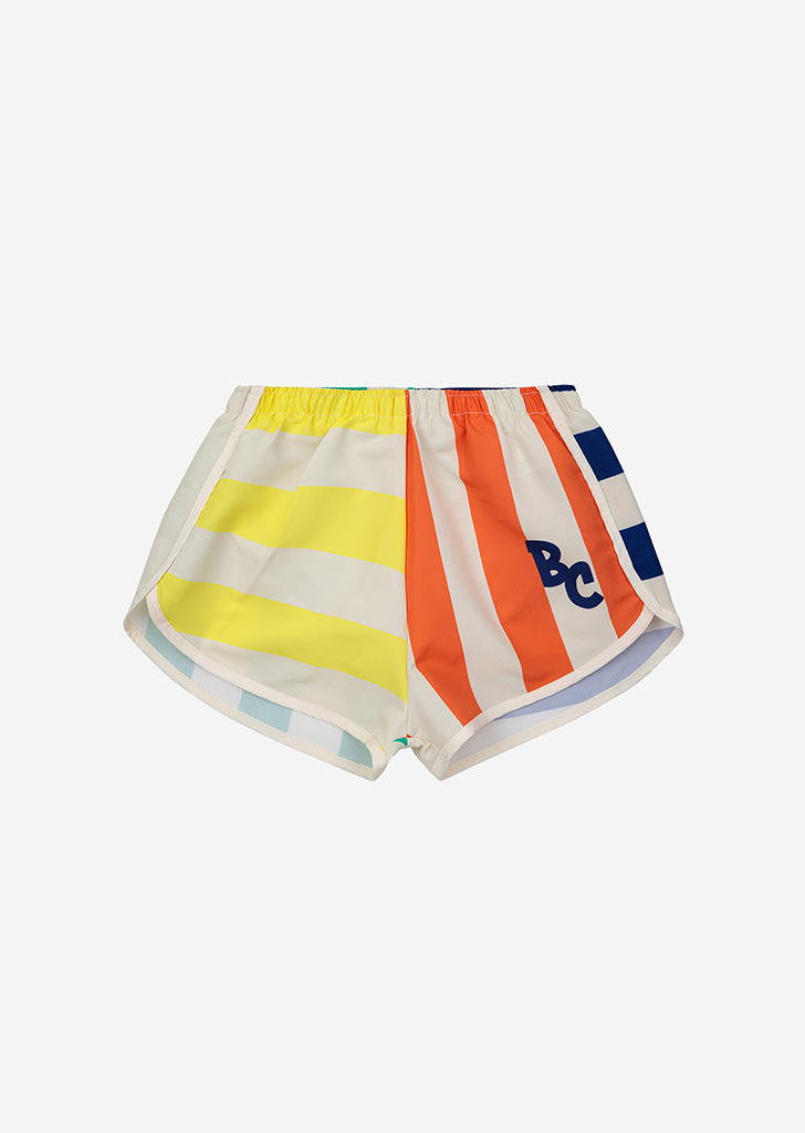 Multicolor Stripes Swim Shorts #AC149