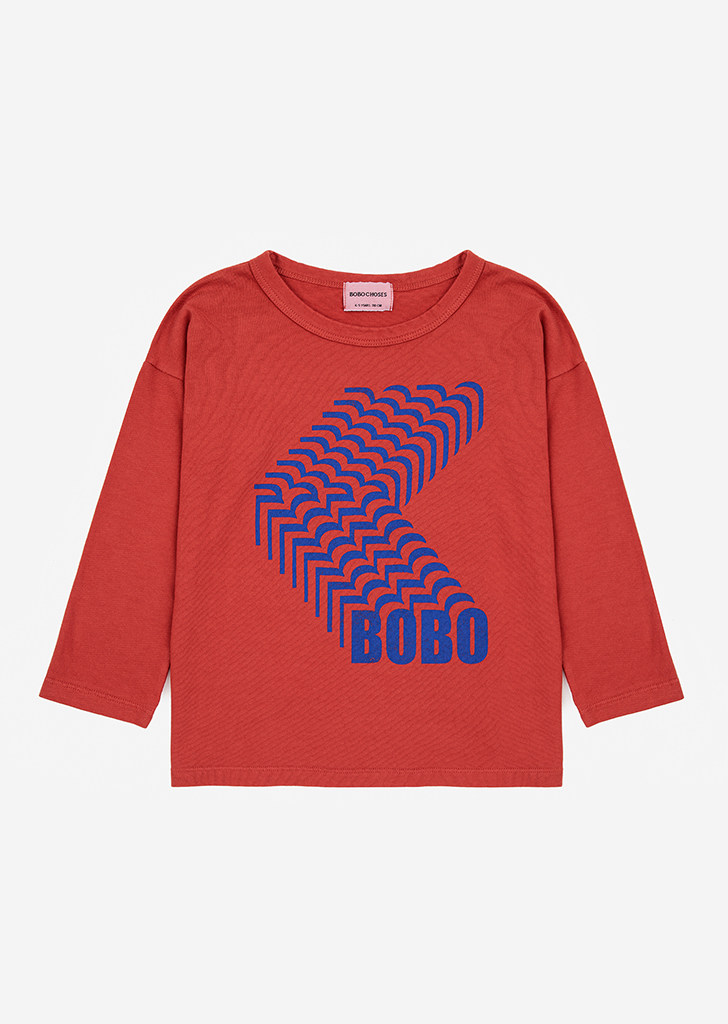 Bobo Shadow LS T-Shirt - Burgundy Red #AC022