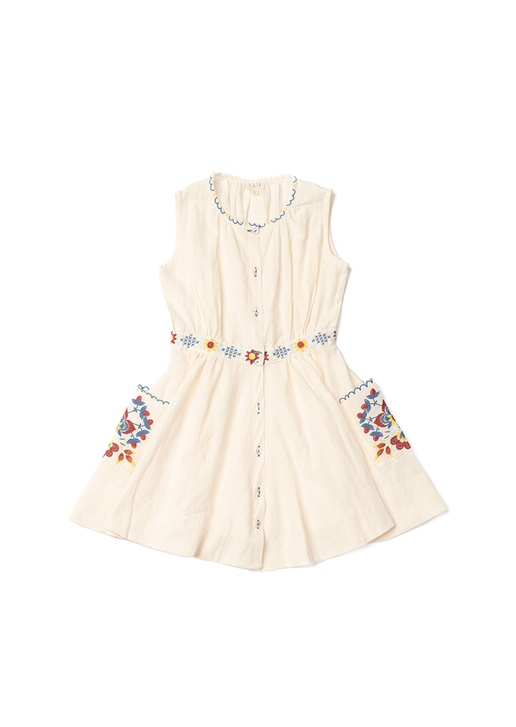 Lali :: Corset Cover Dress - Almond Embroidery