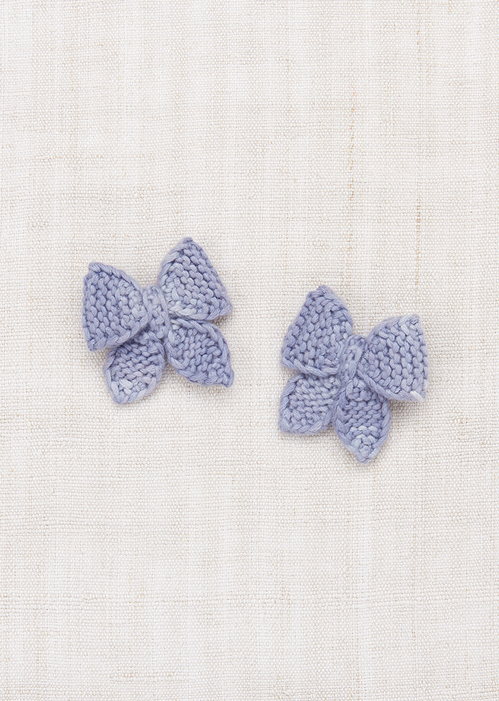 MP:: Baby Puff Bow Set - Pewter