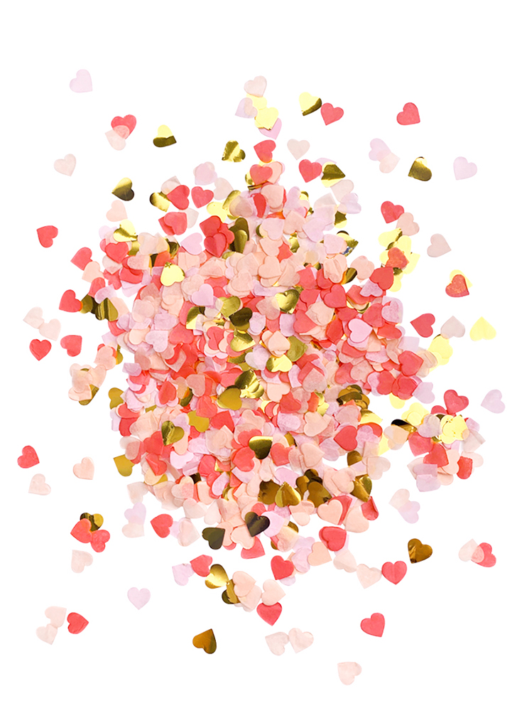 Blushing Heart Party Confetti (30g)