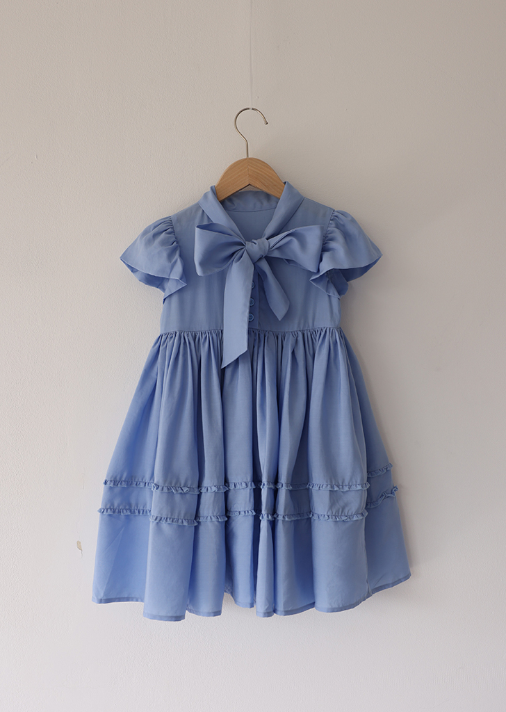 MKDF :: Bow Dress - Blue