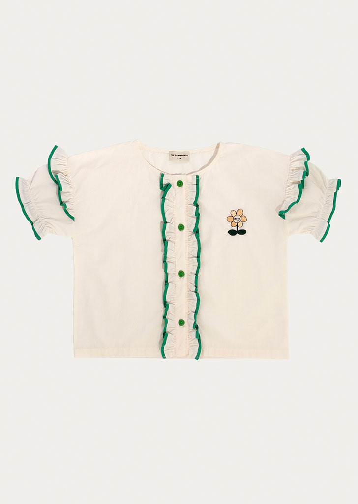 [특가] Ruffled Shirt(TC-SS22-17) - White