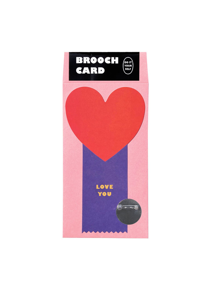 HKF:: Brooch Card - Love (Red)