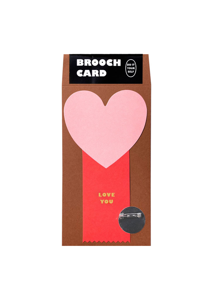 HKF:: Brooch Card - Love (Pink)