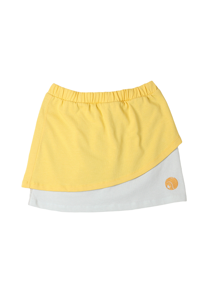 Raquette:: Baseline Tricolor Jersey Skirt - Flax