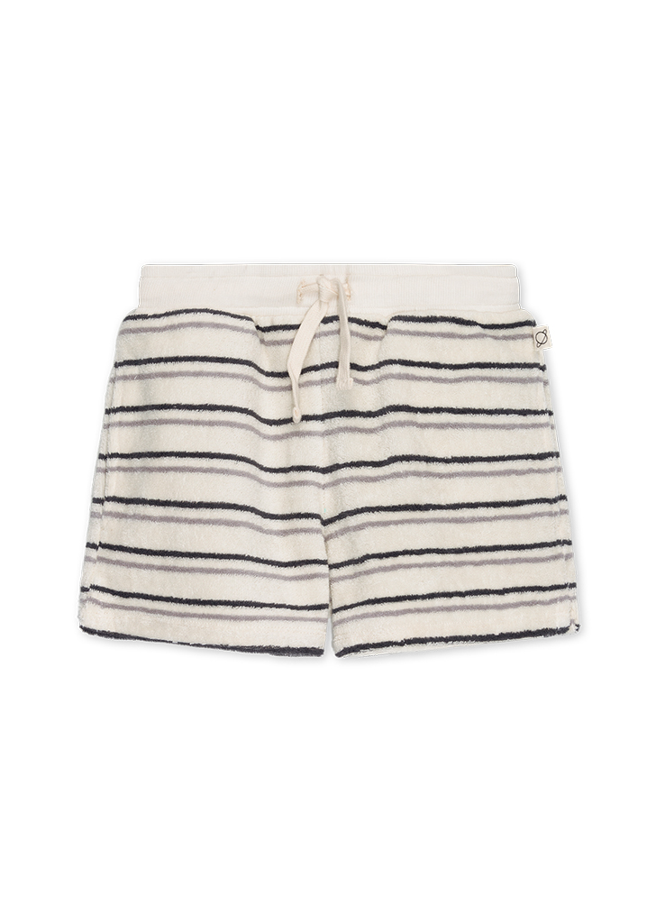MLC:: Toweling Stripe Shorts - Grey- Anthracite